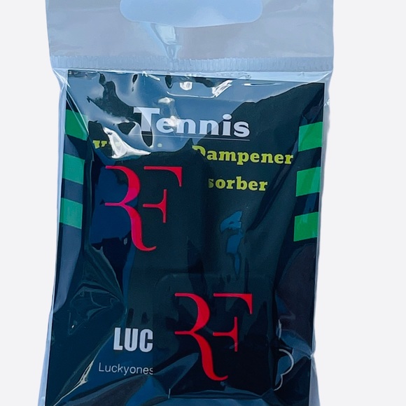 Tennis Vibration Dampeners RF Black & Red. Set of 2, New - Picture 5 of 5